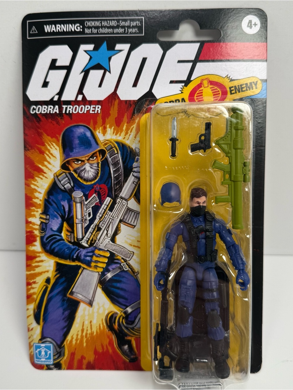 GI Joe Cobra Trooper Retro Figure Hasbro 2021 Enemy Carded